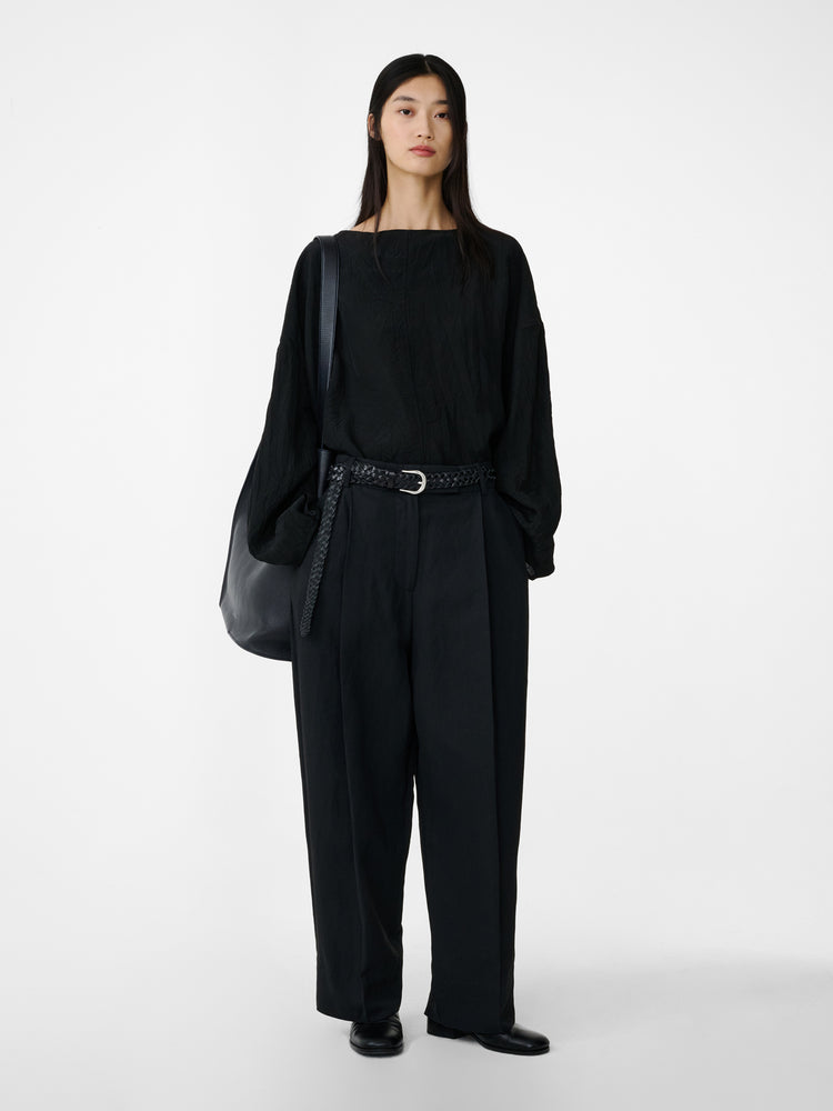 Nasser Pant in Black Grape