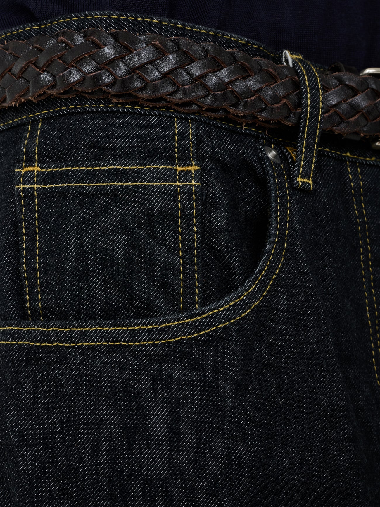 Neive Italian Denim Pant in Black - Studio Nicholson