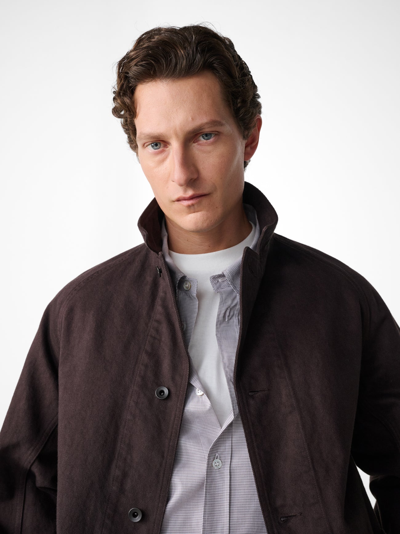 Newark Denim Jacket in Chocolate