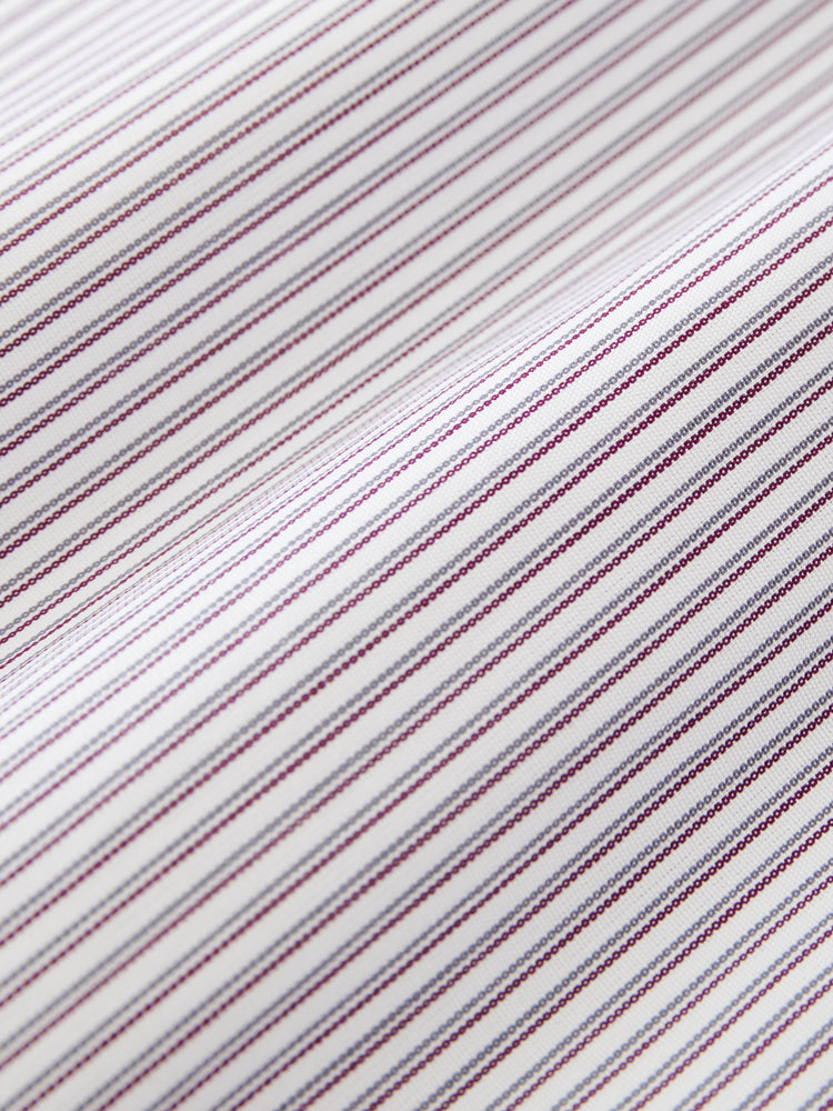 Nick Shirt in Grey / Red Stripe