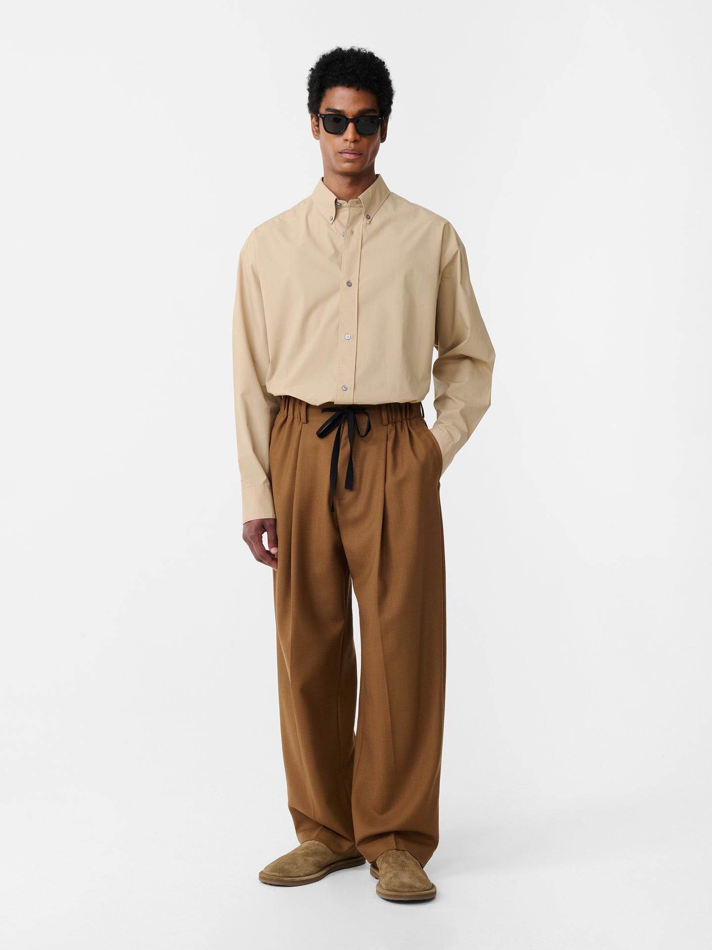 Noam Heritage Wool Pant in Tobacco