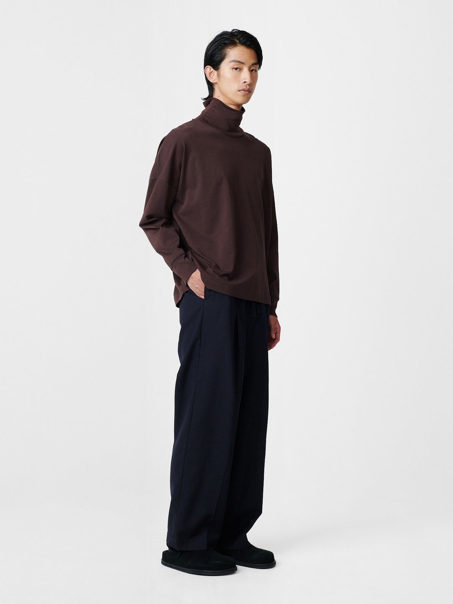 Noam Tropical Wool Pant Darkest