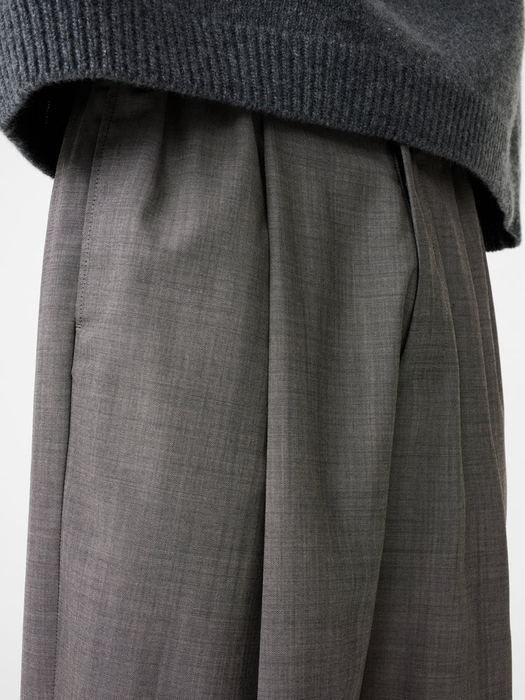 Noam Tropical Wool Pant in Warm Grey - Studio Nicholson