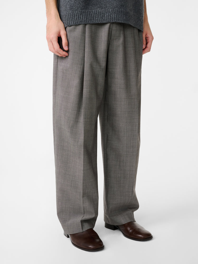 Noam Tropical Wool Pant in Warm Grey - Studio Nicholson