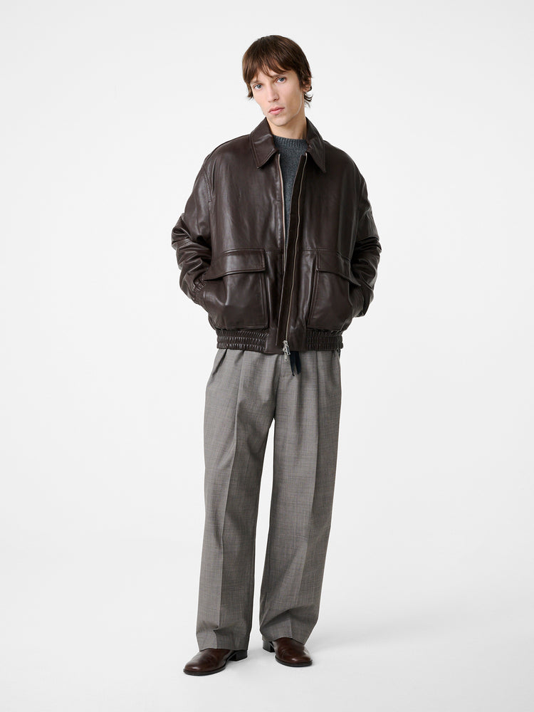Noam Tropical Wool Pant in Warm Grey - Studio Nicholson