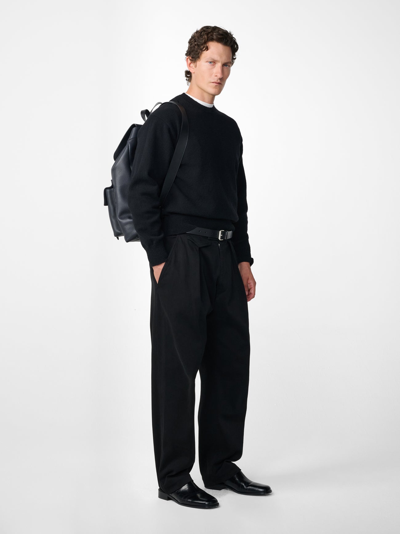 Nottingham Lambswool Knit in Black