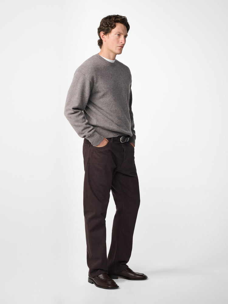 Nottingham Lambswool Knit in Stone Melange