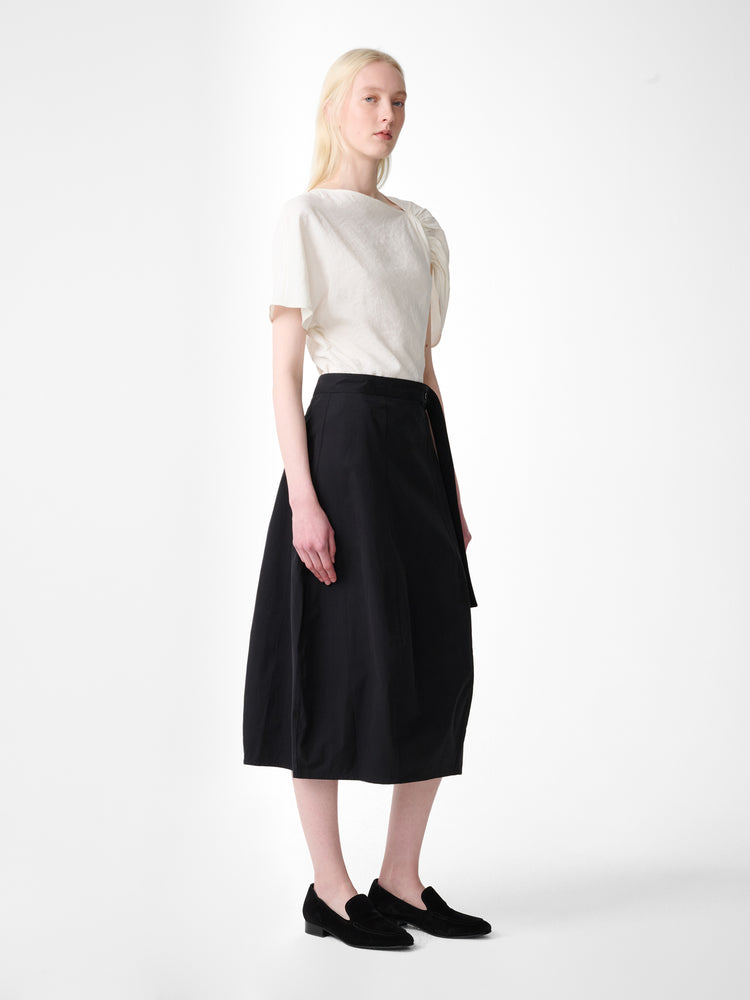 Orcha Cotton Skirt in Black
