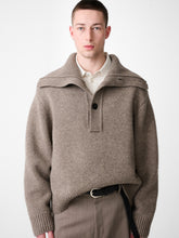Orena Knit Polo in Natural Marl