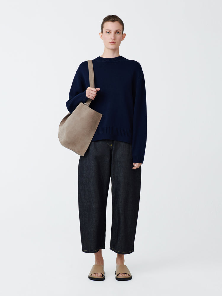 Paola Knit in Darkest Navy