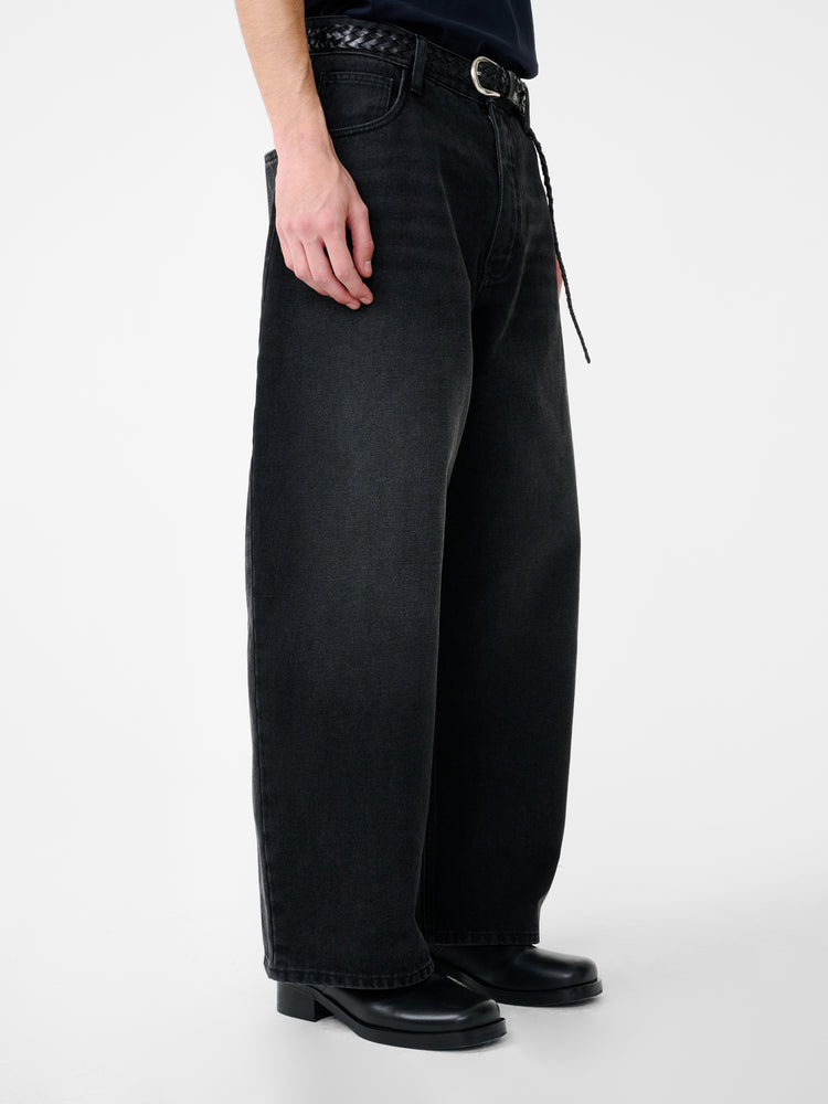 Paolo Denim Pant in Washed Black - Studio Nicholson