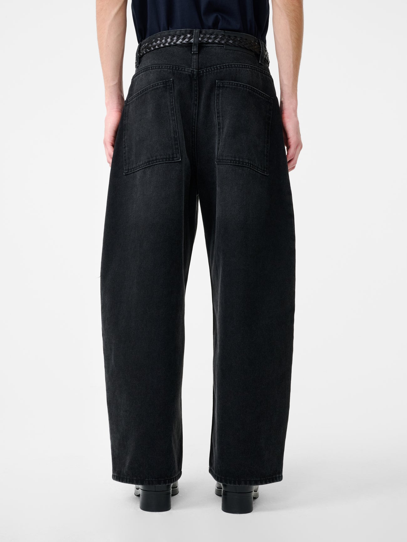 Paolo Denim Pant in Washed Black - Studio Nicholson