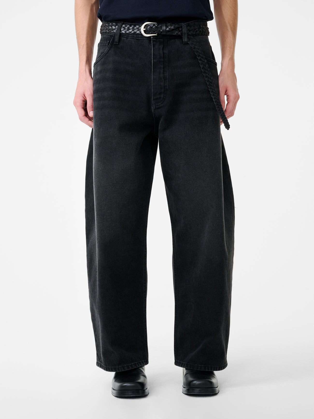 Paolo Denim Pant in Washed Black - Studio Nicholson