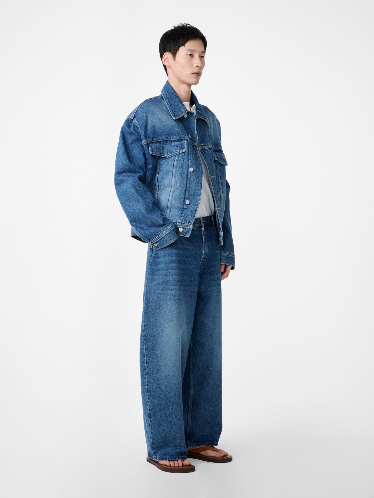 Paolo Denim Pant in Worn Wash Indigo - Studio Nicholson