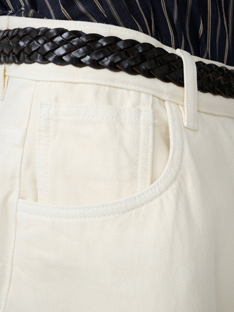 Paolo Denim Pant in Parchment