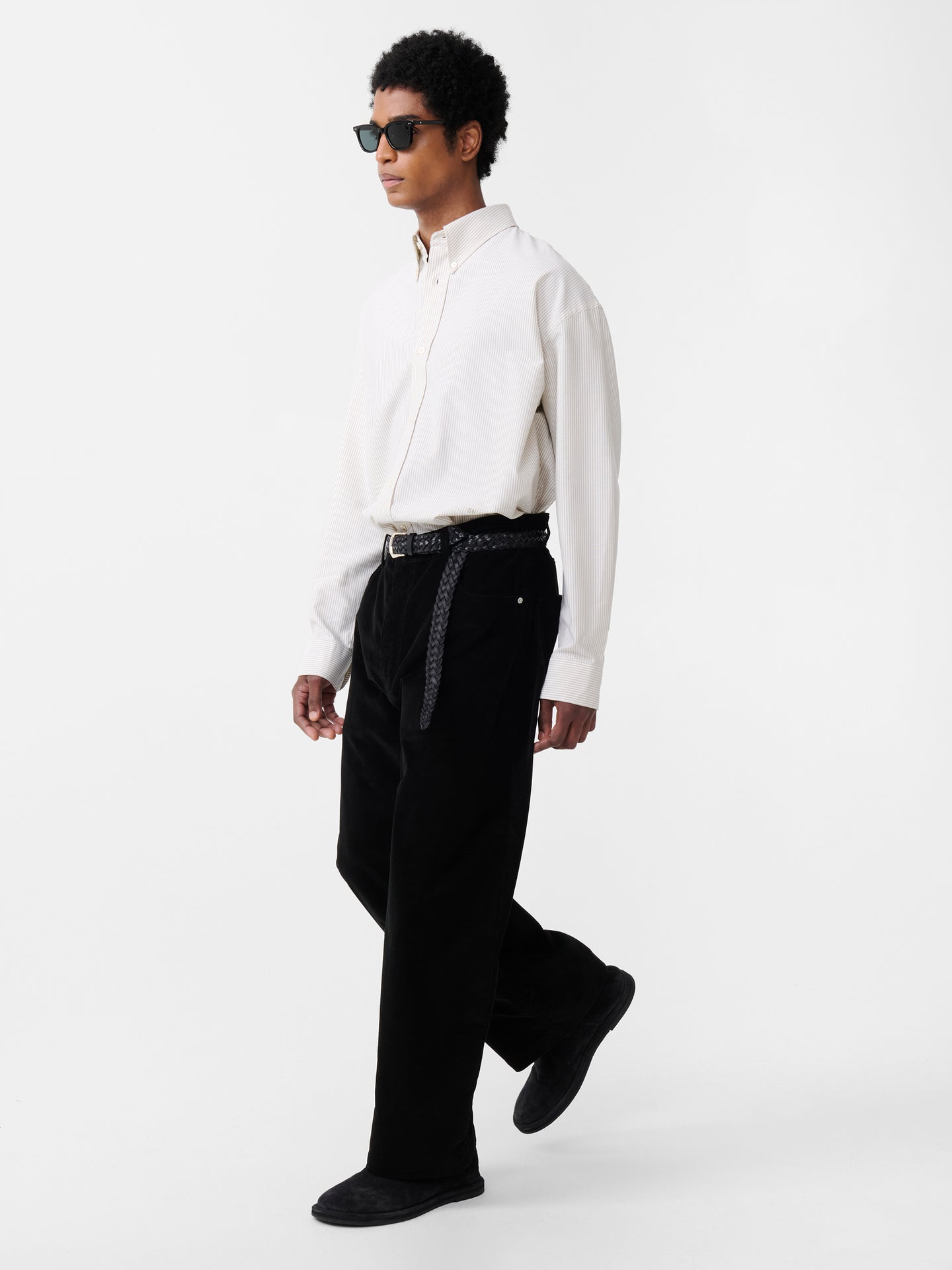 Paolo Corduroy Pant in Black