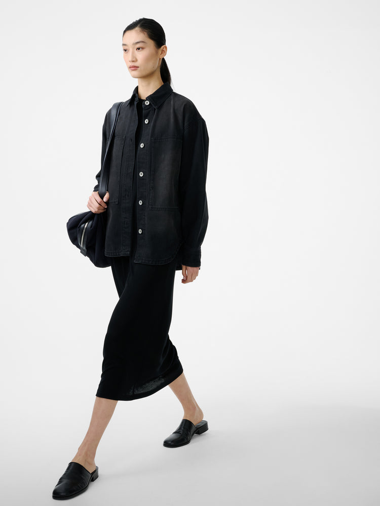 Paso Denim Shirt in Faded Black Wash - Studio Nicholson