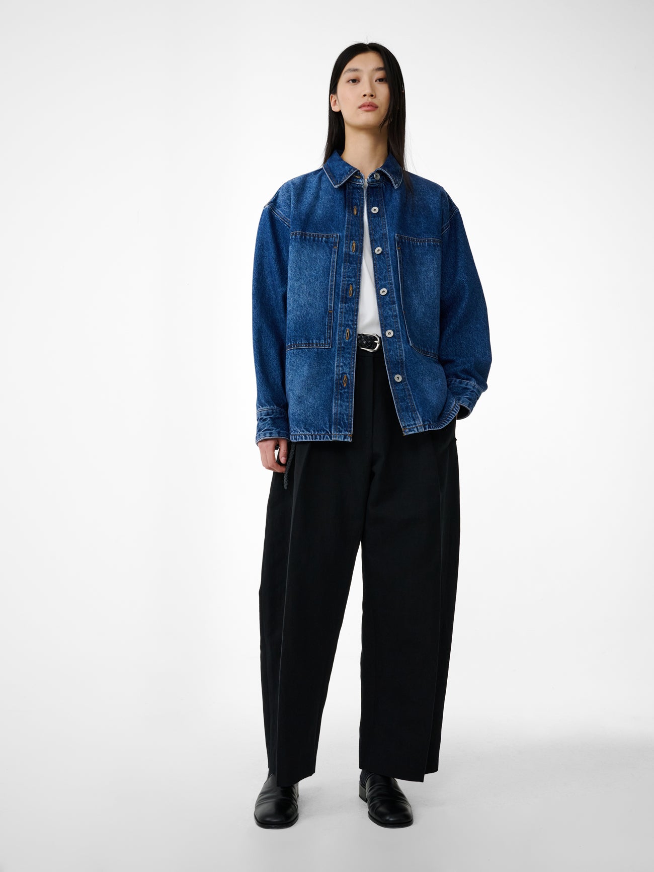 Paso Denim Shirt in Worn Wash Indigo