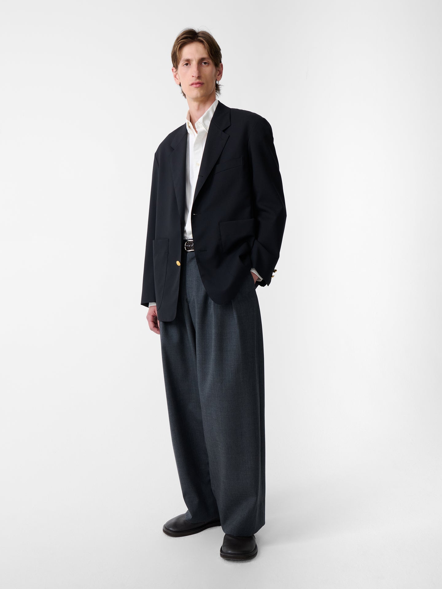 SN X BEAMS PLUS Paul Tropical Wool Jacket in Darkest Navy
