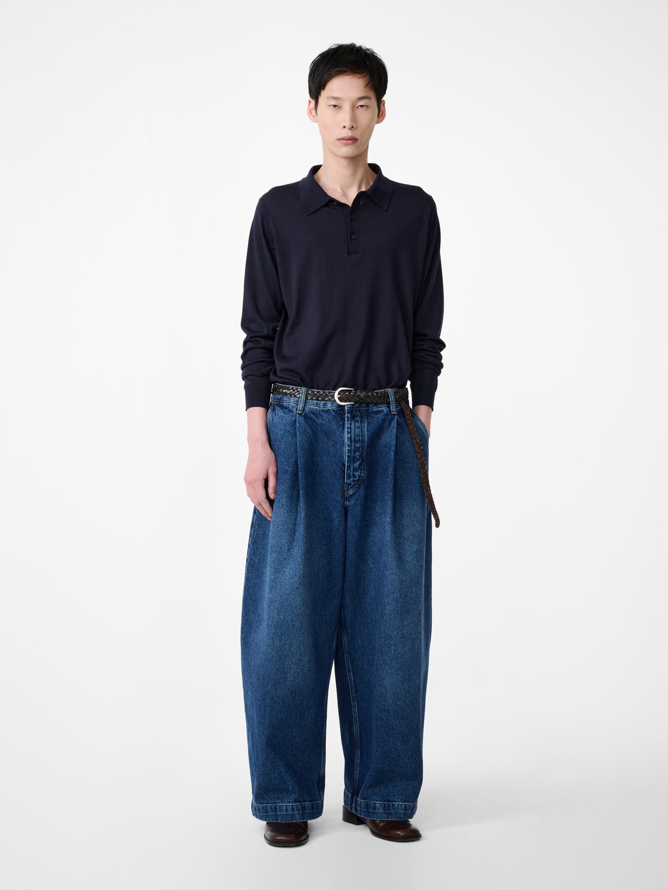 Pilote Knit in Dark Navy - Studio Nicholson