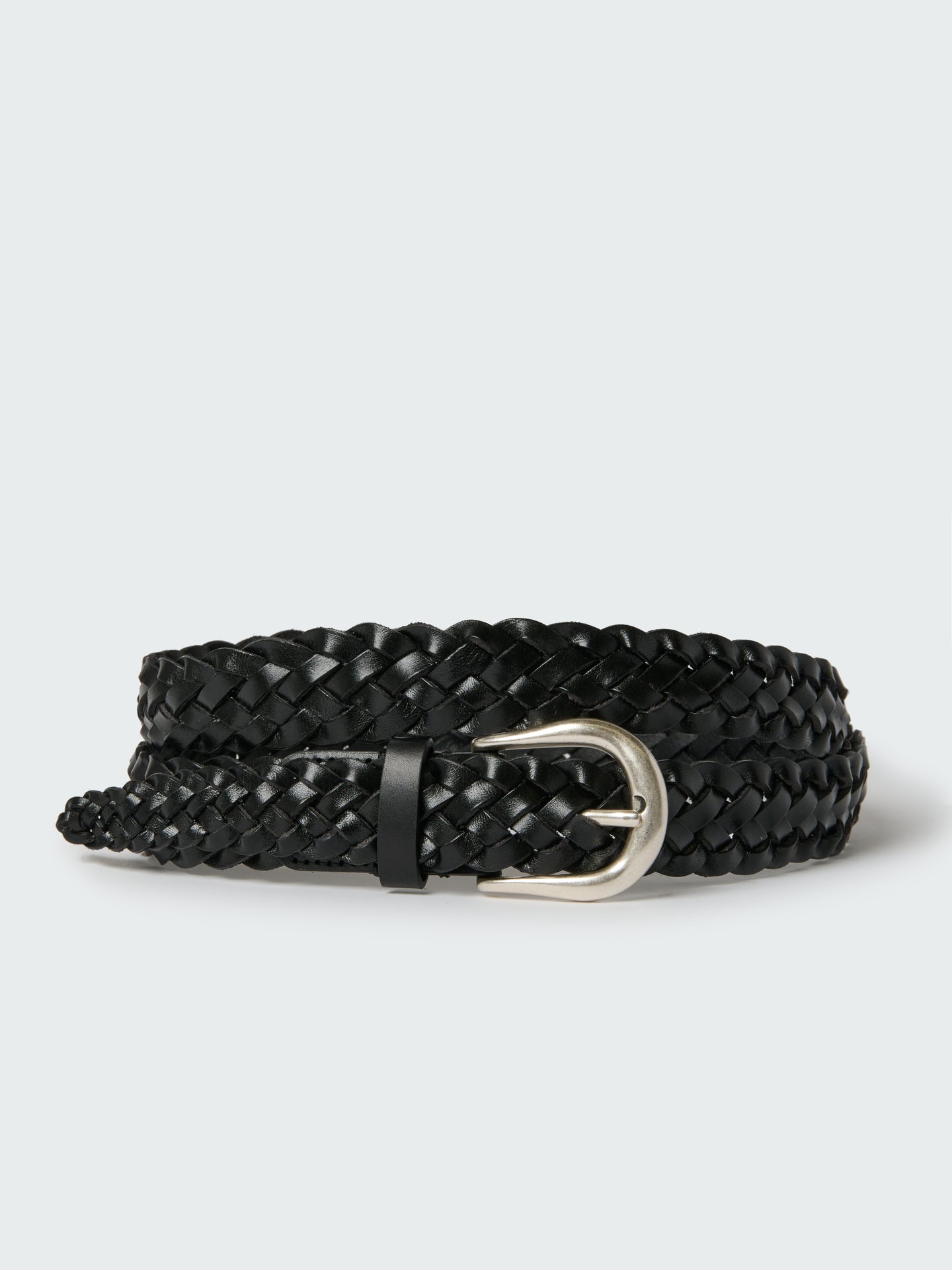 Plaited Belt in Black