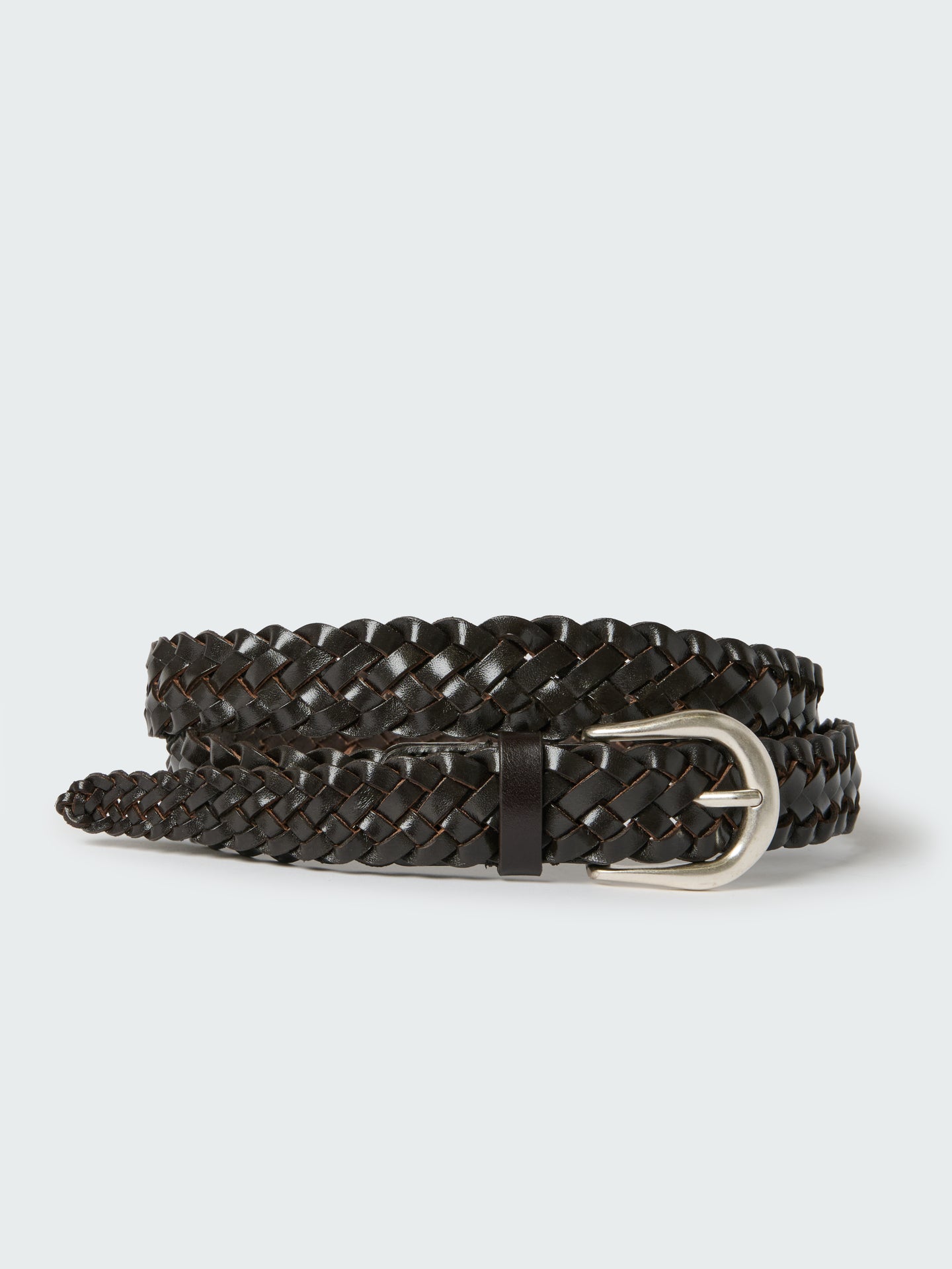 Plaited Belt in Cocoa