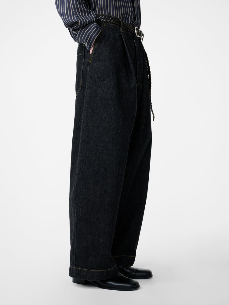 Puch Italian Denim Pant in Black - Studio Nicholson