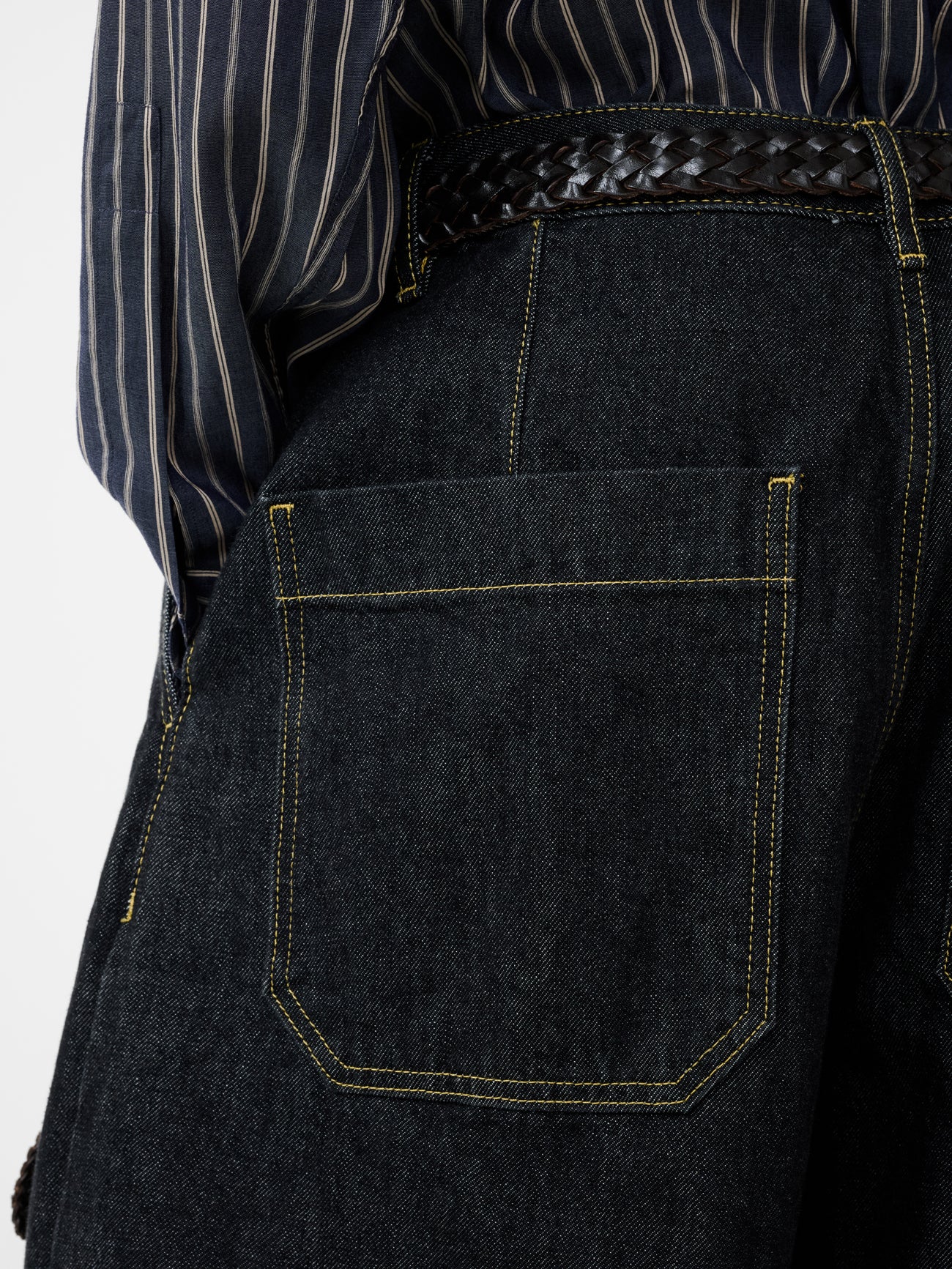 Puch Italian Denim Pant in Black - Studio Nicholson