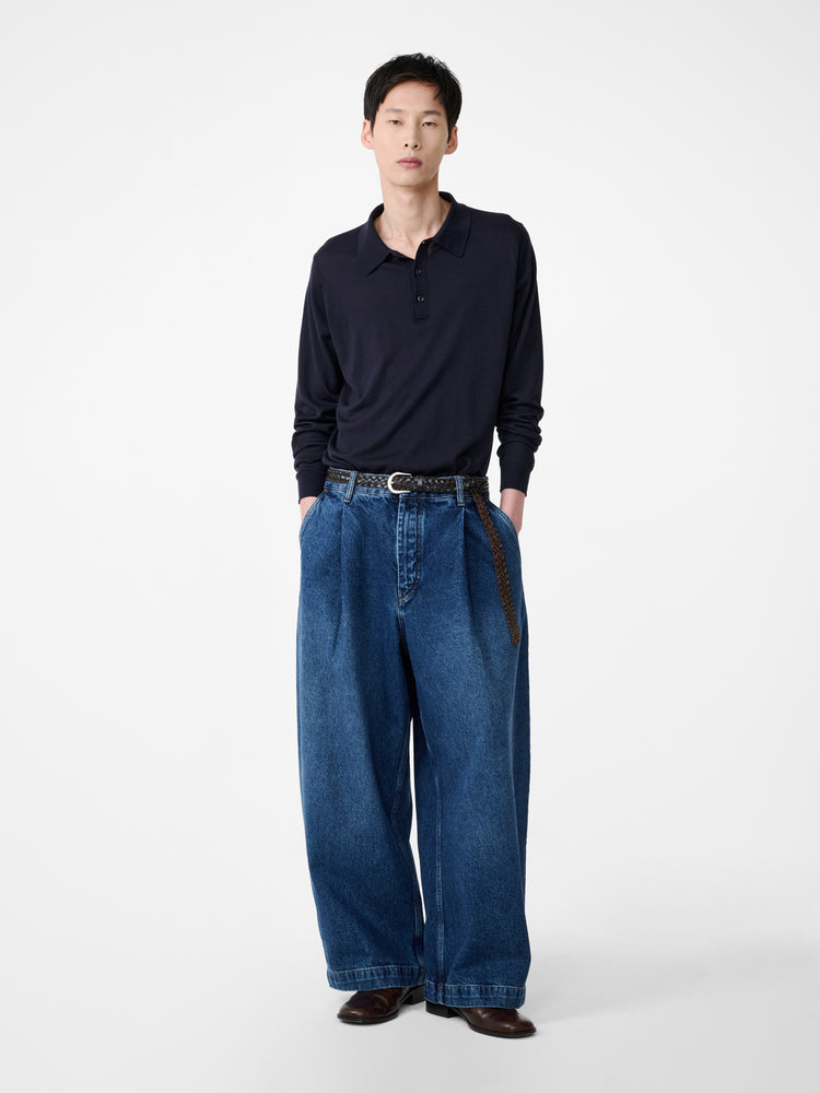 Puch Denim Pant in Worn Wash Indigo - Studio Nicholson