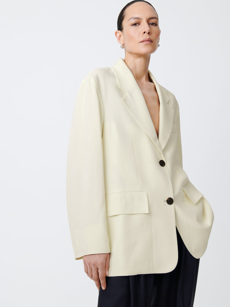 Phelps Viscose Jacket in Parchment