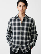 Ray Shirt in Black / Ecru Check - Studio Nicholson