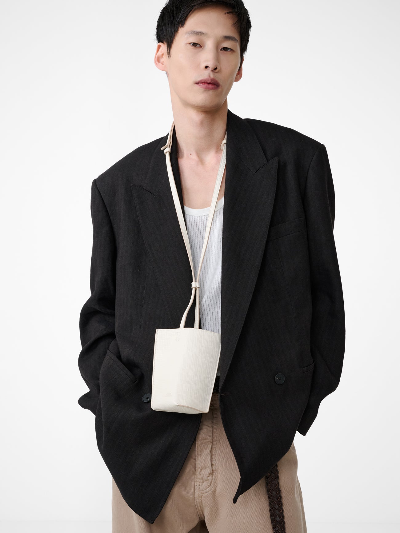 Razim Jersey in Parchment - Studio Nicholson