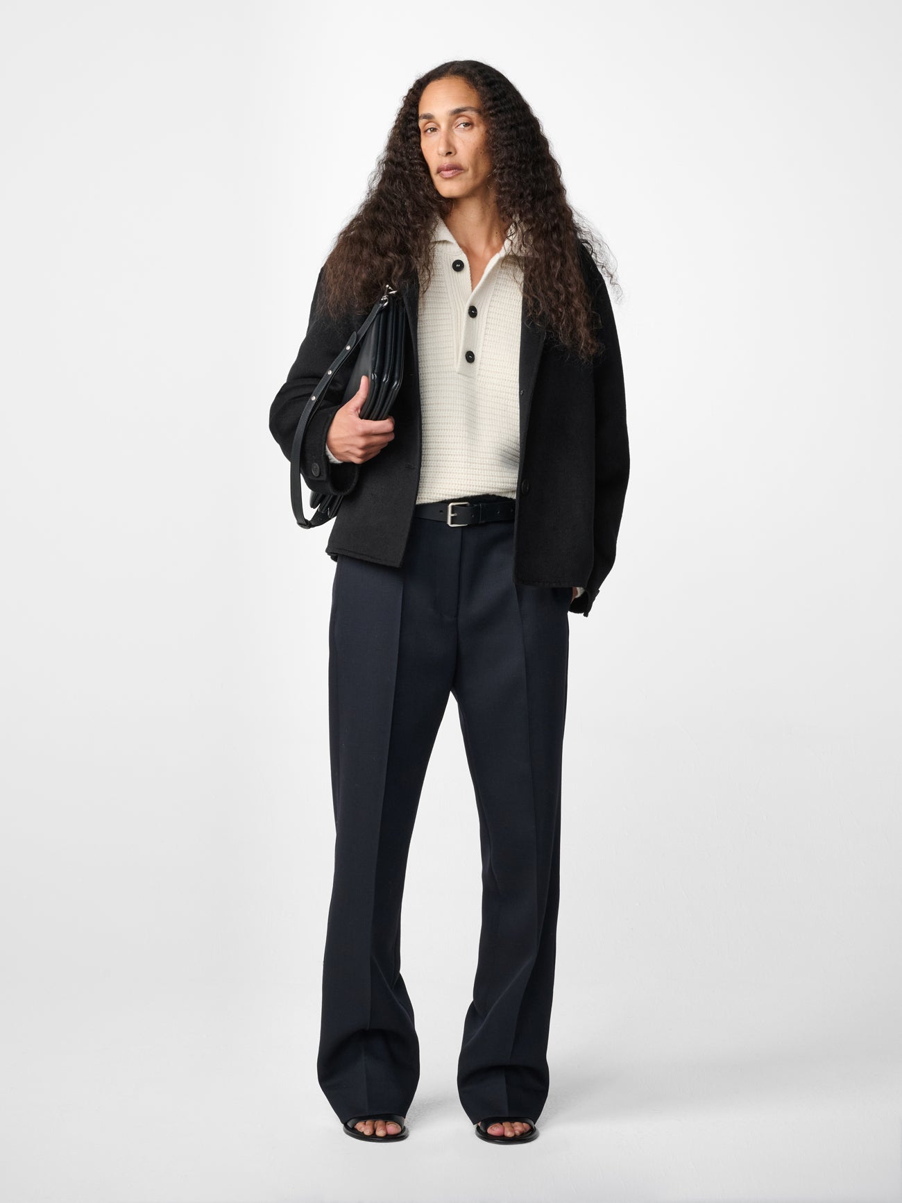 Rhine Wool Jacket in Black