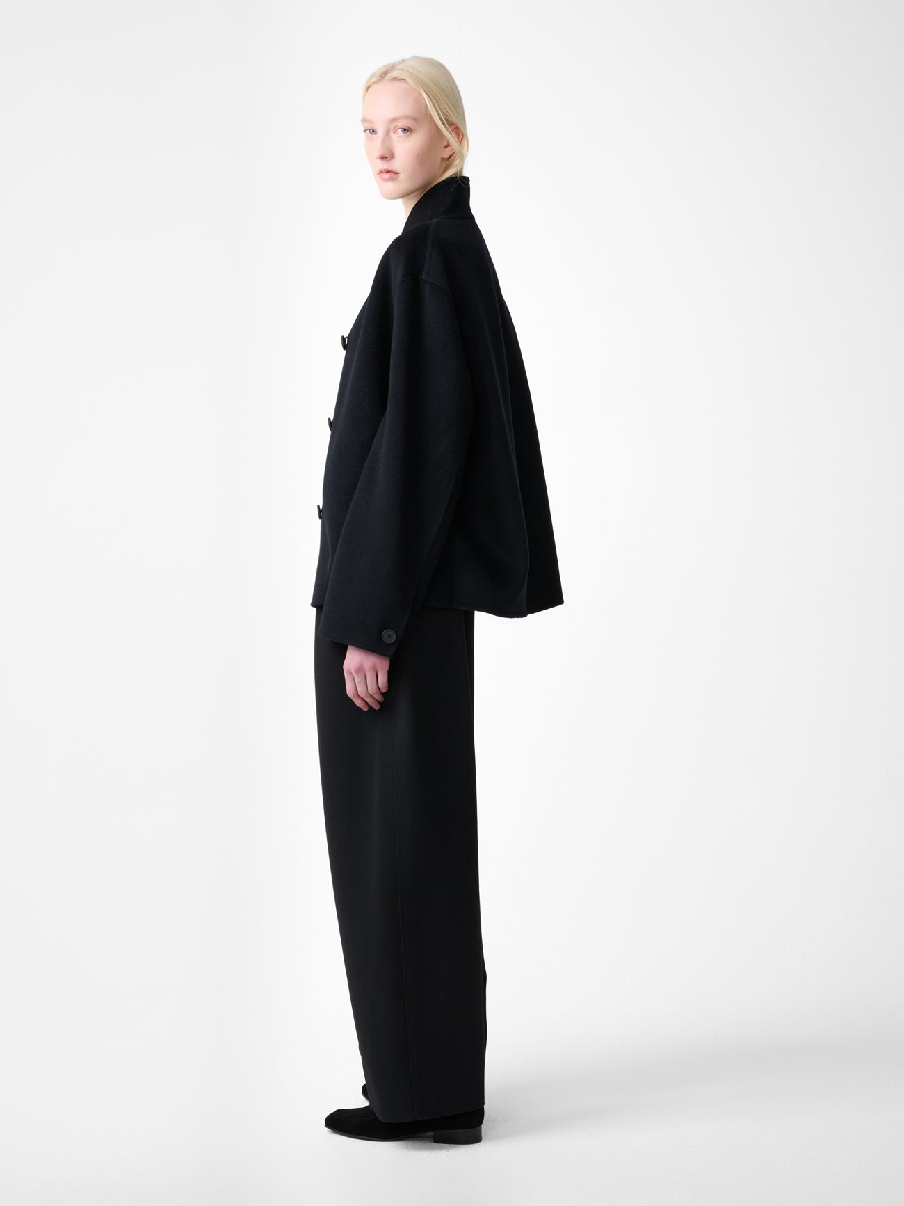 Rhine Wool Jacket in Darkest Navy