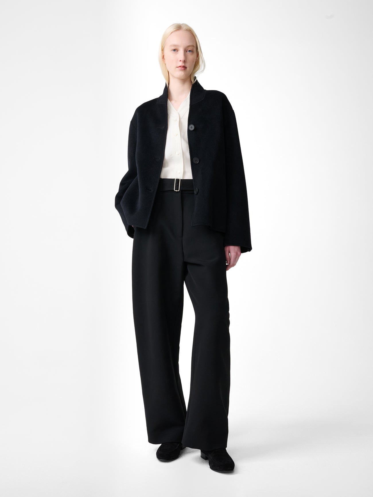 Rhine Wool Jacket in Darkest Navy