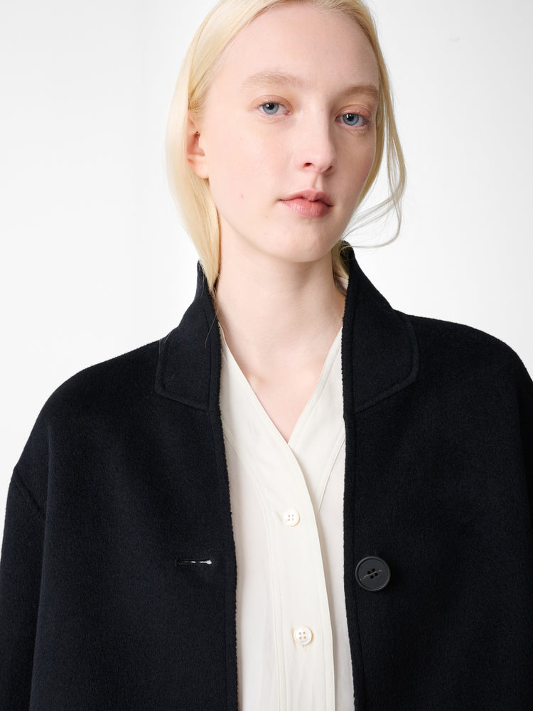Rhine Wool Jacket in Darkest Navy