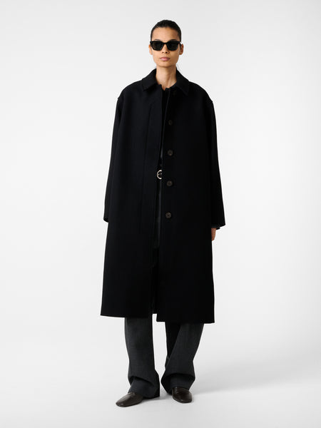 Women's Designer Ria Coat | Melton Wool | Espresso Brown | Studio