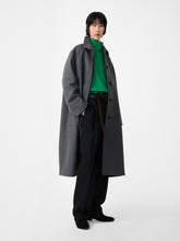 Ria Wool Melton Coat in Charcoal