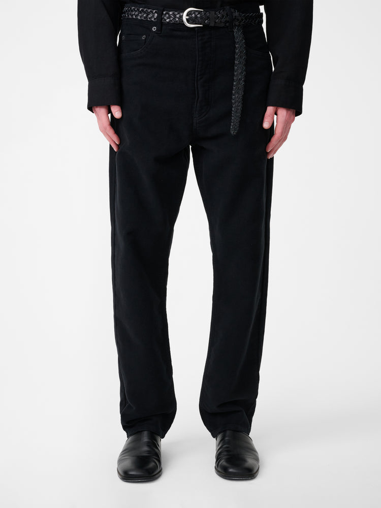 Riso Moleskin Straight Leg Pant Black