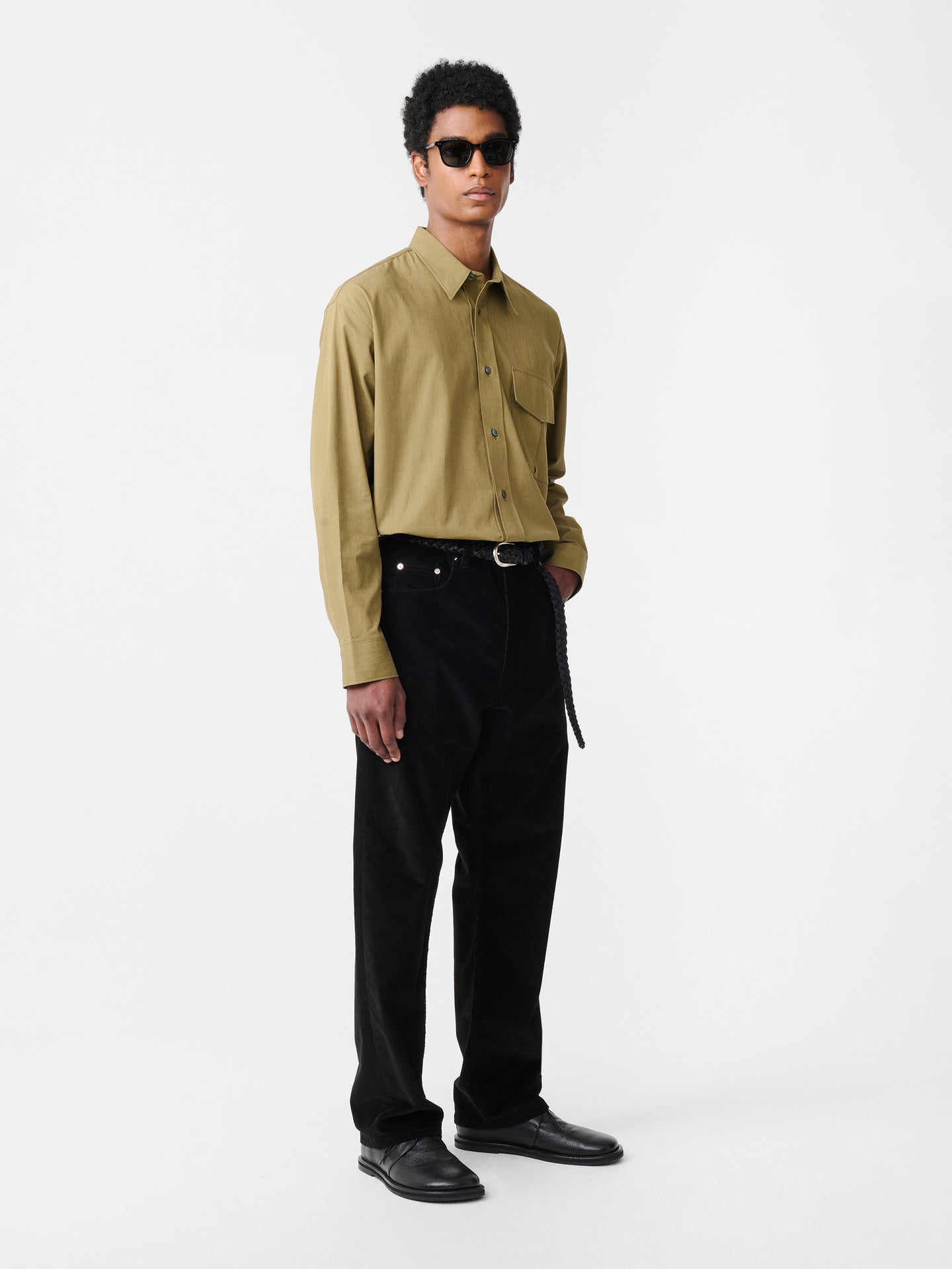 Riso Corduroy Pant in Black