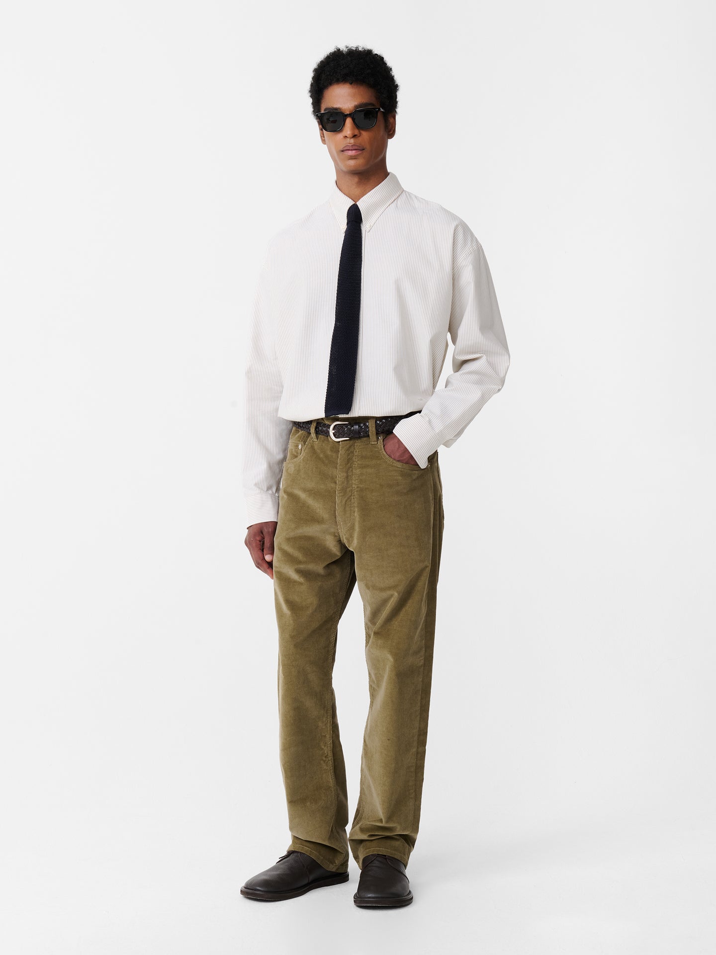 Riso Corduroy Pant in Lichen