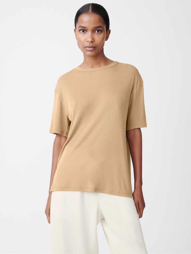 Rond T-Shirt in Sand