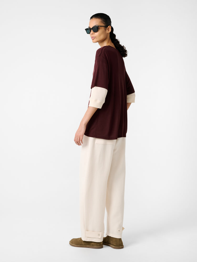 Rond T-Shirt in Rouge