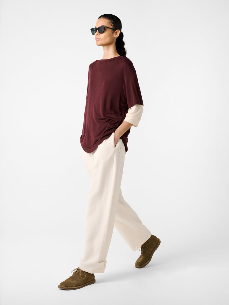 Rond T-Shirt in Rouge