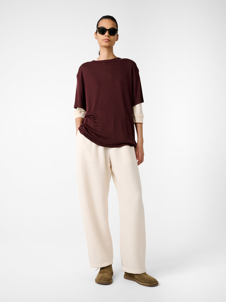Rond T-Shirt in Rouge