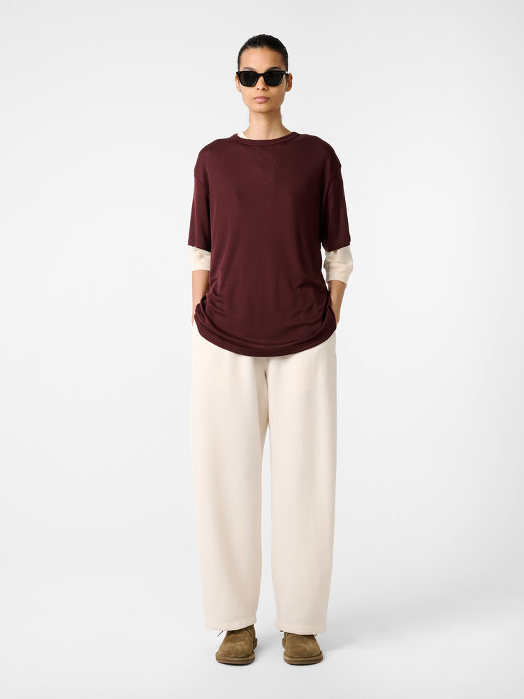 Rond T-Shirt in Rouge