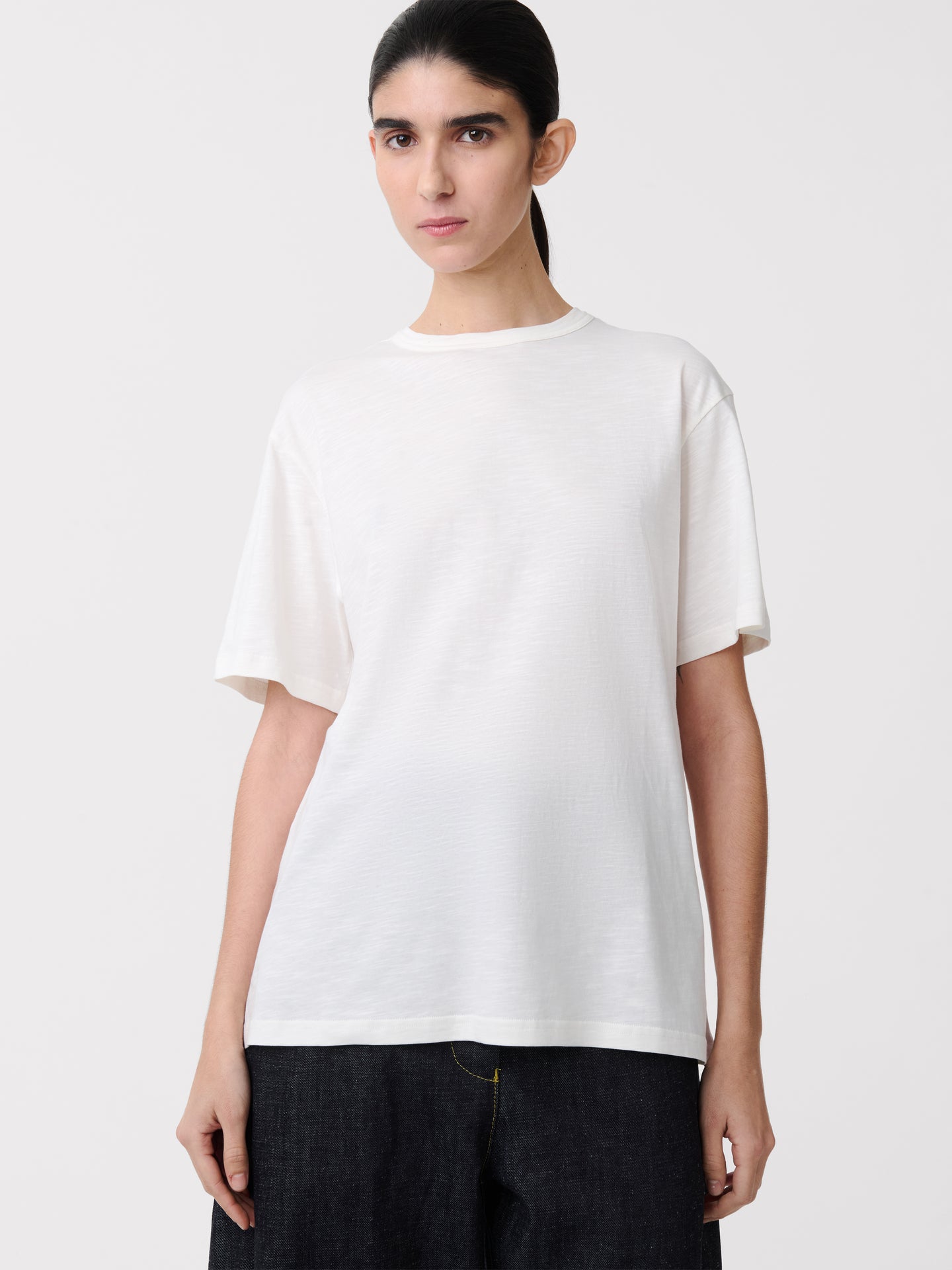 Rond T-Shirt in Parchment