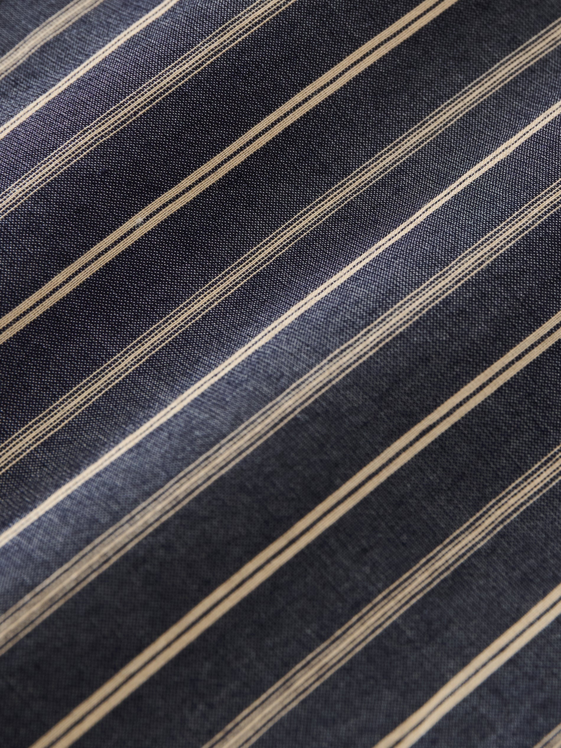 Rouen Shirt in Indigo Stripe - Studio Nicholson