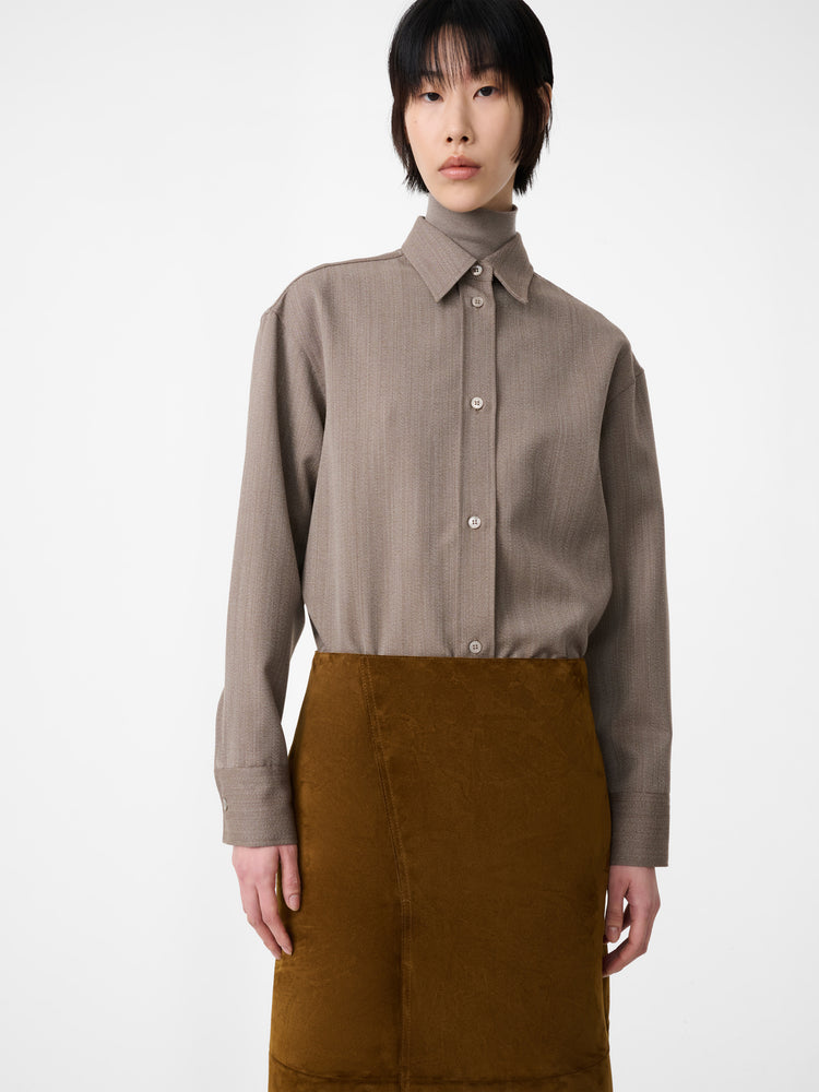Rouen Shirt in Bark Melange