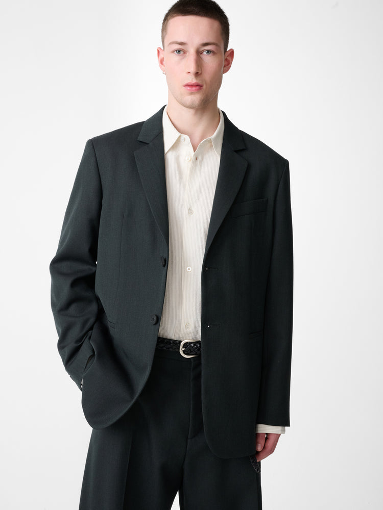 Roversi Wool Jacket in Mineral Green